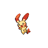 Plusle front shiny sprites