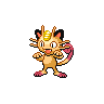 Meowth front shiny sprites