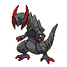 Haxorus front shiny sprites