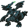 Zekrom front shiny sprites