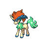 Keldeo front shiny sprites
