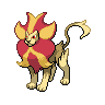 Pyroar front shiny sprites