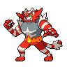 Incineroar front shiny sprites